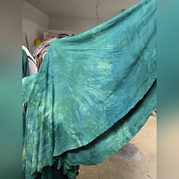 Sinew Moon Strange Shadows Cardigan Malachite Hemp Bamboo Stretch - Picture 6 of 7